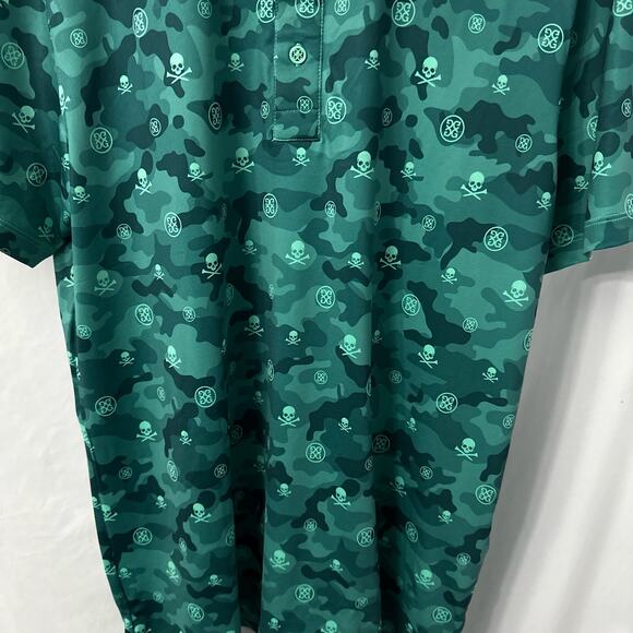G/FORE | Shirts | Gfore Polo Shirt Mens Medium Golf Skull Bones Camo ...